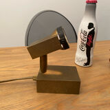 Halogen spot lamp solid brass modernist vintage design 70s