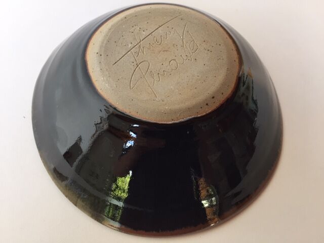 Signed modernist sandstone Cup
