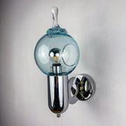Toni Zuccheri drop shaped wall sconce, Murano glass, Italy, circa 1970s