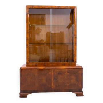 Polish Art Deco display cabinet, circa 1930.