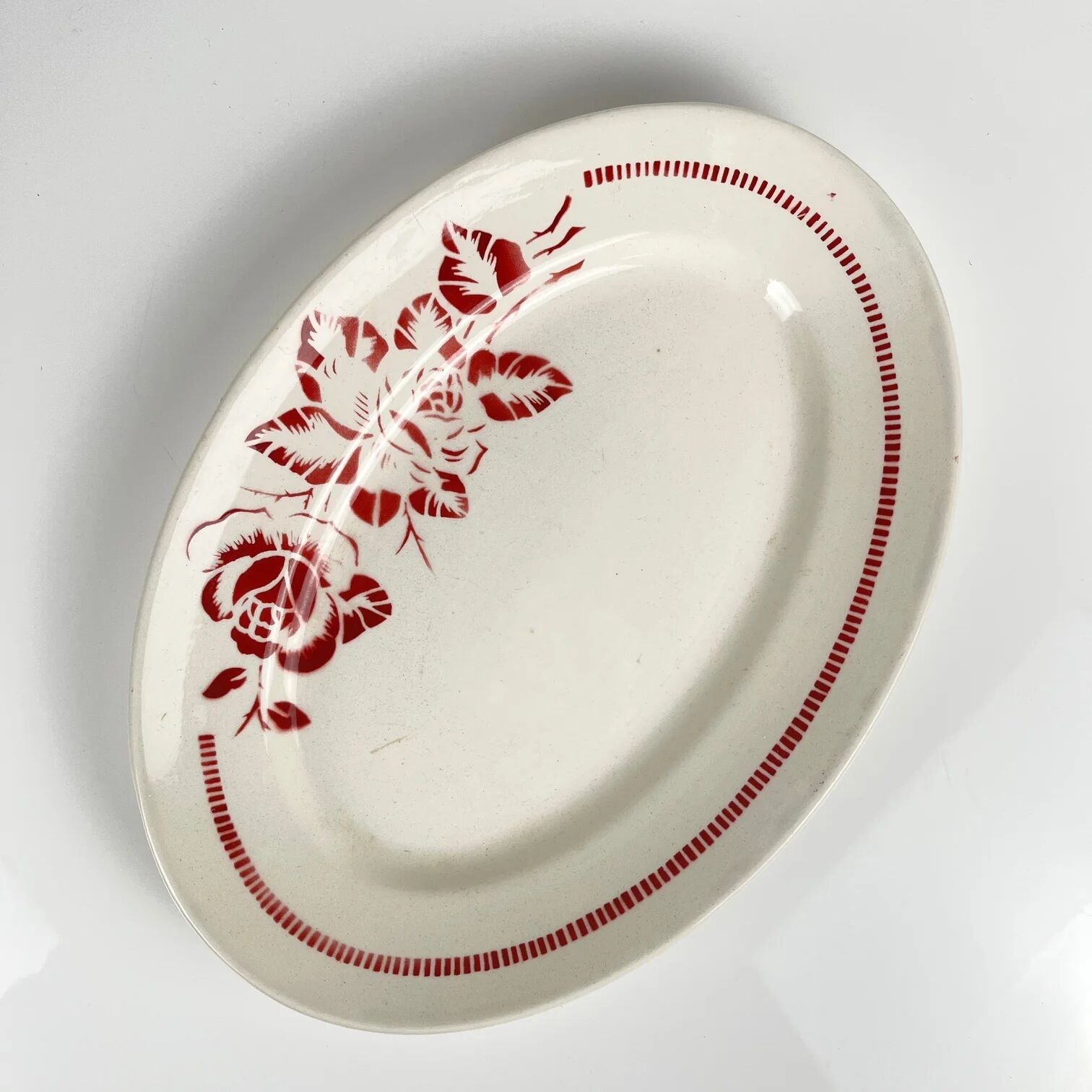 Oval dish Digoin-Sarreguemines "Atlantic", 1950-70