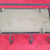 Cloakroom hooks mirror 40 years wrought iron