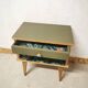 Vintage bedside compass feet