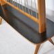 Flower Bench Cherry Wood  1960s Plant Stand