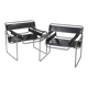 Pair of B3 "Wassily" armchairs by Marcel Breuer