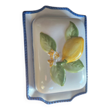 Painted lemon butter dish