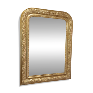 miroir ancien doré de