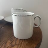 Thomas Germany Medallion Silver Rimmed Porcelain Tea Set