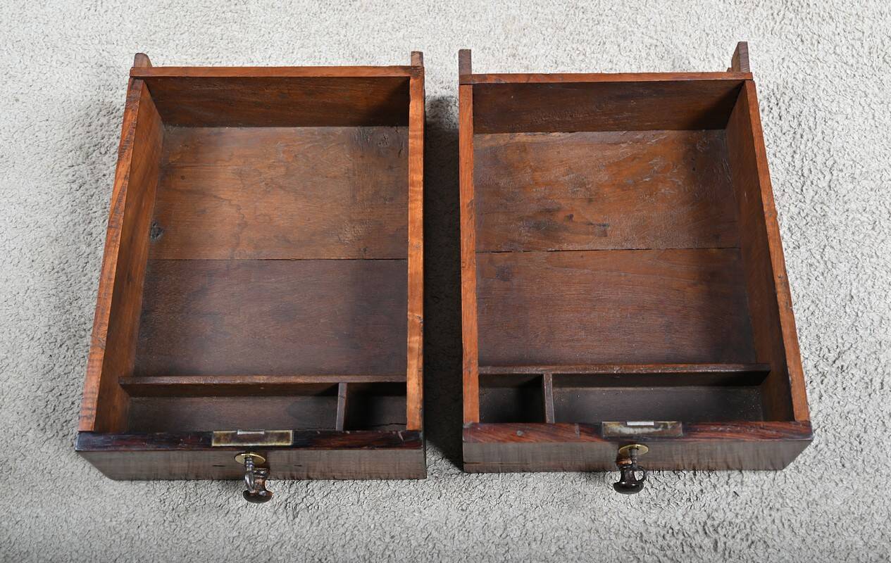 Small Teak and Rosewood Spice Cabinet, Pondicherry, India – Late 19th Century