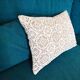 Coussin Lin et coton crochet