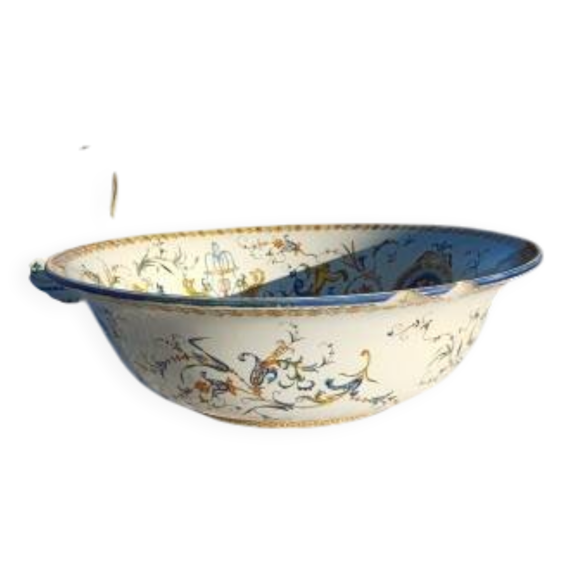 19th century Gien earthenware deep dish