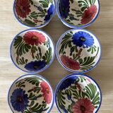 Floral ceramic bowls