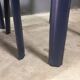 Chaises cuir bleu Design Italien Giancarlo Vegni