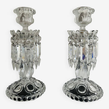 Baccarat pair of Thor model candlesticks