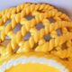 Woven ceramic fruit bowl, Antheor 1960.