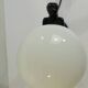 Art Deco lamp woman holding a luminous globe – Vintage resin lamp – L