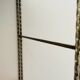 Adjustable wall shelf Mid-Century Modern in brass and metal