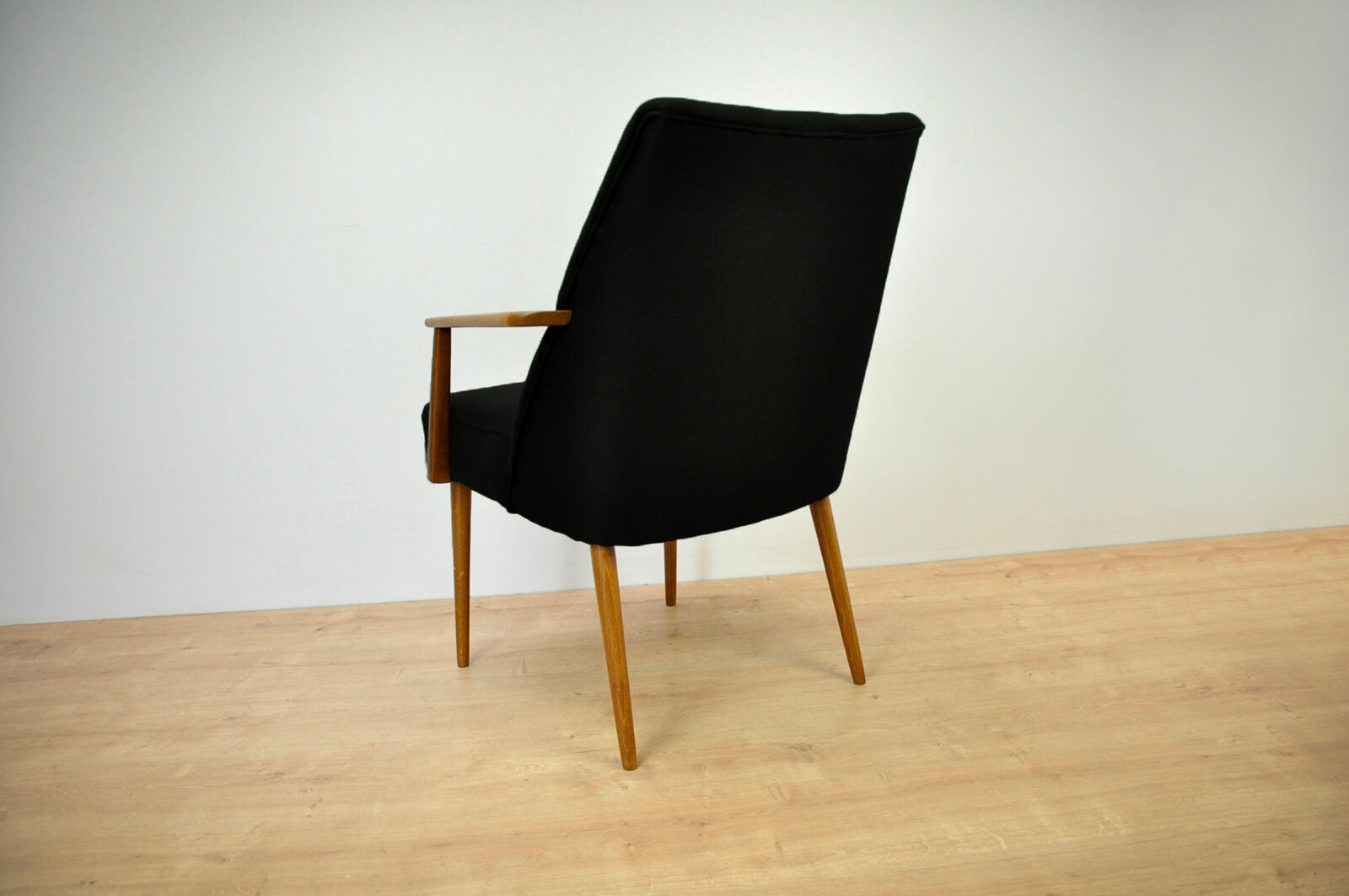 Ensemble de 2 fauteuils noirs allemands vintage