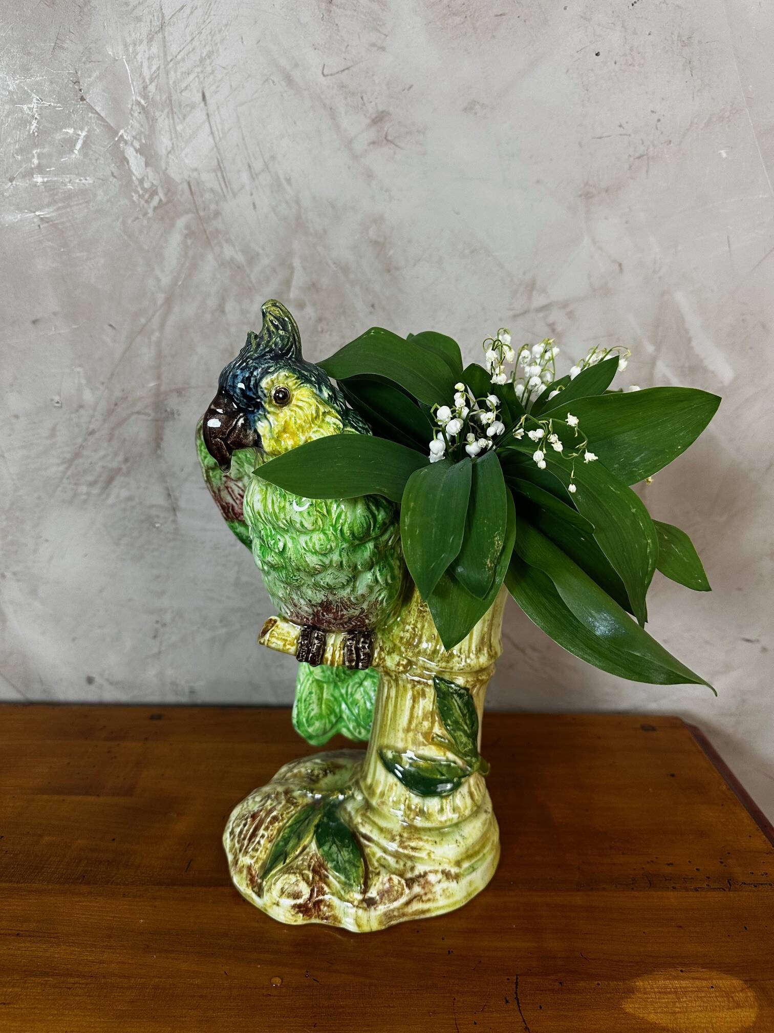 Ceramic parrot