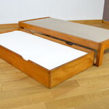 Pierre Chapo bed in elm 1970-1980