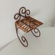 Antique wrought iron wall shelf
