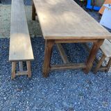 Farm table with benches