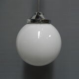 Art Deco hanging lamp with glass globe