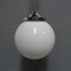 Art Deco hanging lamp with glass globe