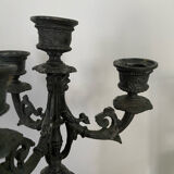 Antique bronze chandelier candelabrum