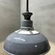 Luminaires en émail de grande taille des années 1930 avec diffuseurs en opaline par Benjamin