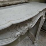 Louis XVI marble fireplace from the 19th century