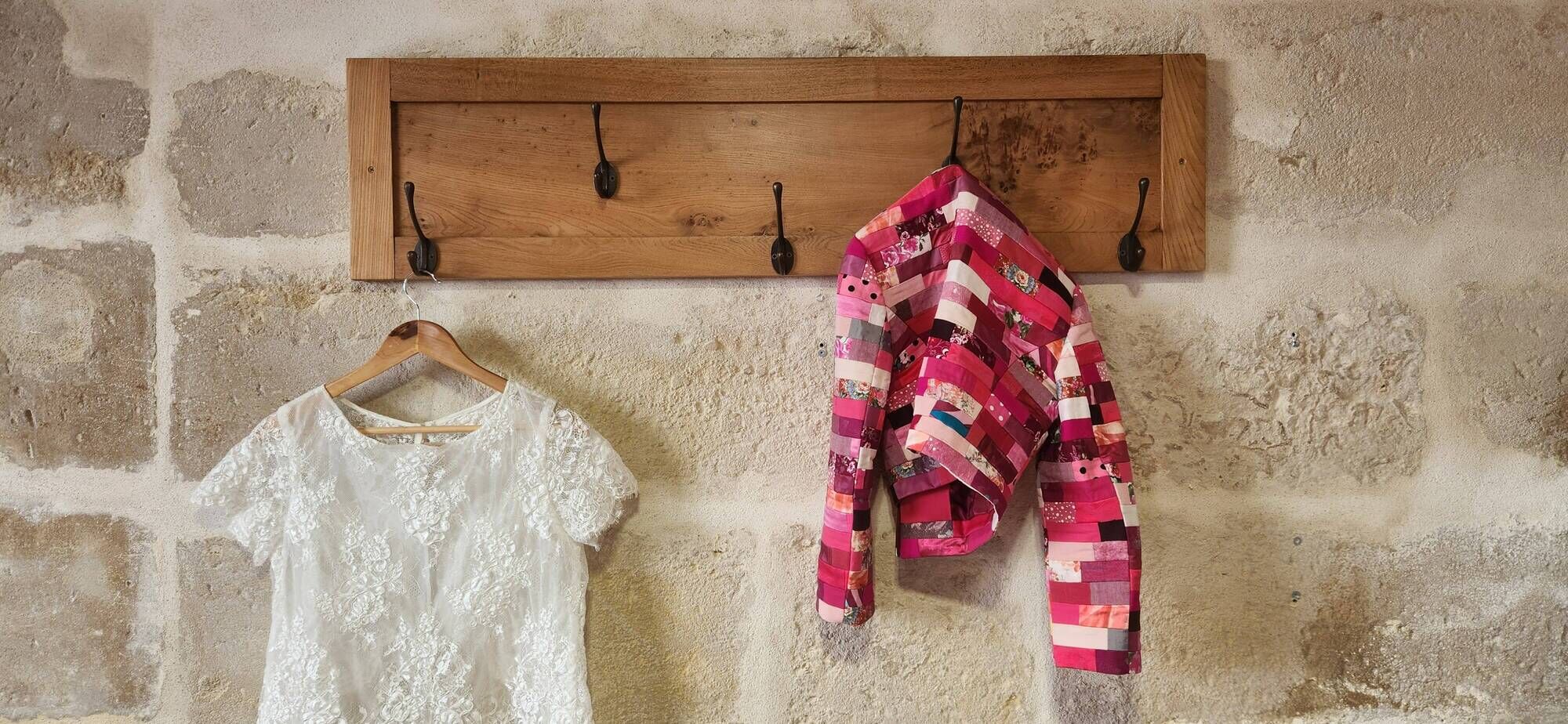 superb coat rack with 5 double hooks