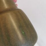 Danish green/brown ceramic table lamp, estimated 1960s.
