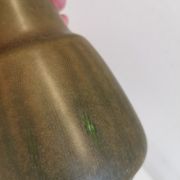 Danish green/brown ceramic table lamp, estimated 1960s.