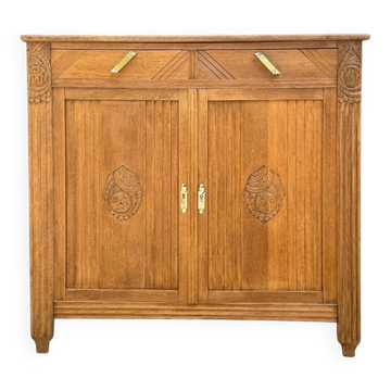 Buffet art déco chêne brut et massif 1935