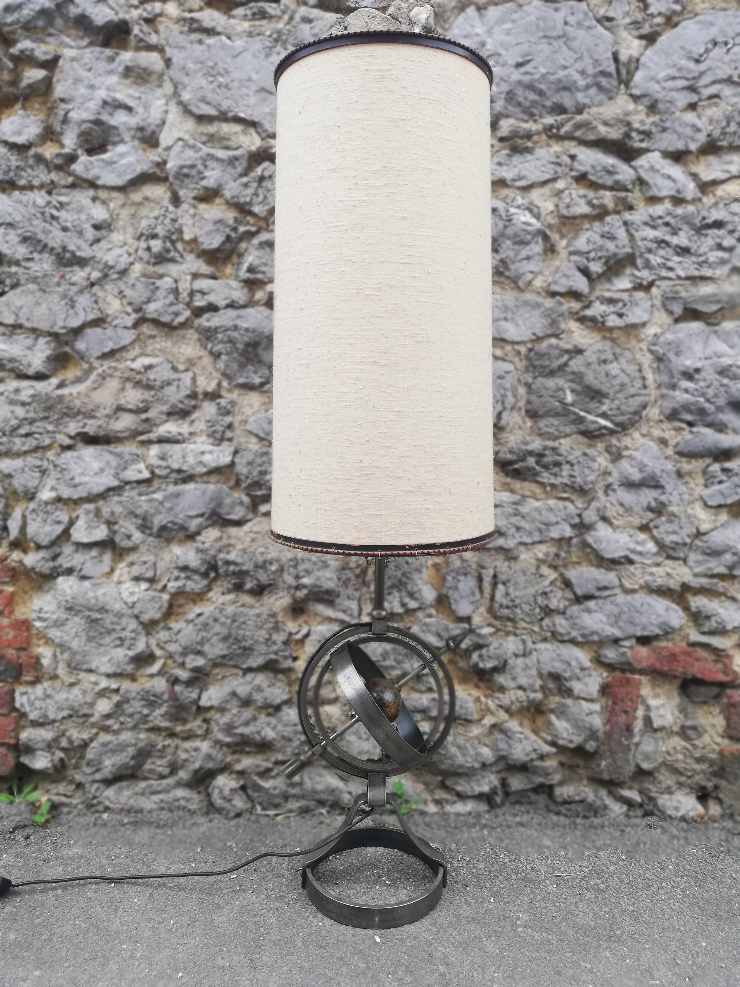 Astrolabe lamp by Jean-Pierre Ryckaert 1950