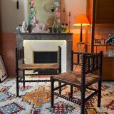 Bench and armchair set