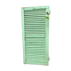 Ancienne persienne bois couleur vert mint
