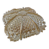 Glass ceiling light, vintage 1970