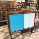 Sideboard with sliding glass doors