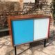 Sideboard with sliding glass doors