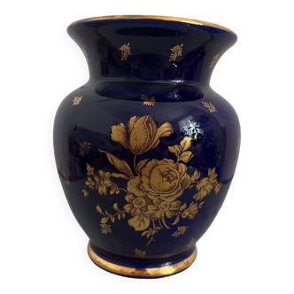 Vase bleu nuit Gien