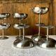8 vintage Letang Remy stainless steel ice cream cups