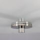Art Deco chrome and glass chandelier, Czechoslovakia, 1930s