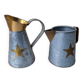 2 zinc pitchers