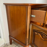 Cherry wood TV stand