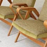 Pair of armchairs restored by Frantisek Jirak for Tatra Nabytok 1960