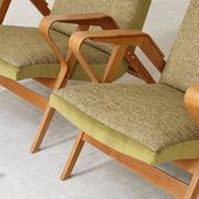 Pair of armchairs restored by Frantisek Jirak for Tatra Nabytok 1960