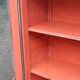 Buffet vitrine rouge terracota