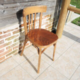 Old wooden bistro chair Baumann No 84